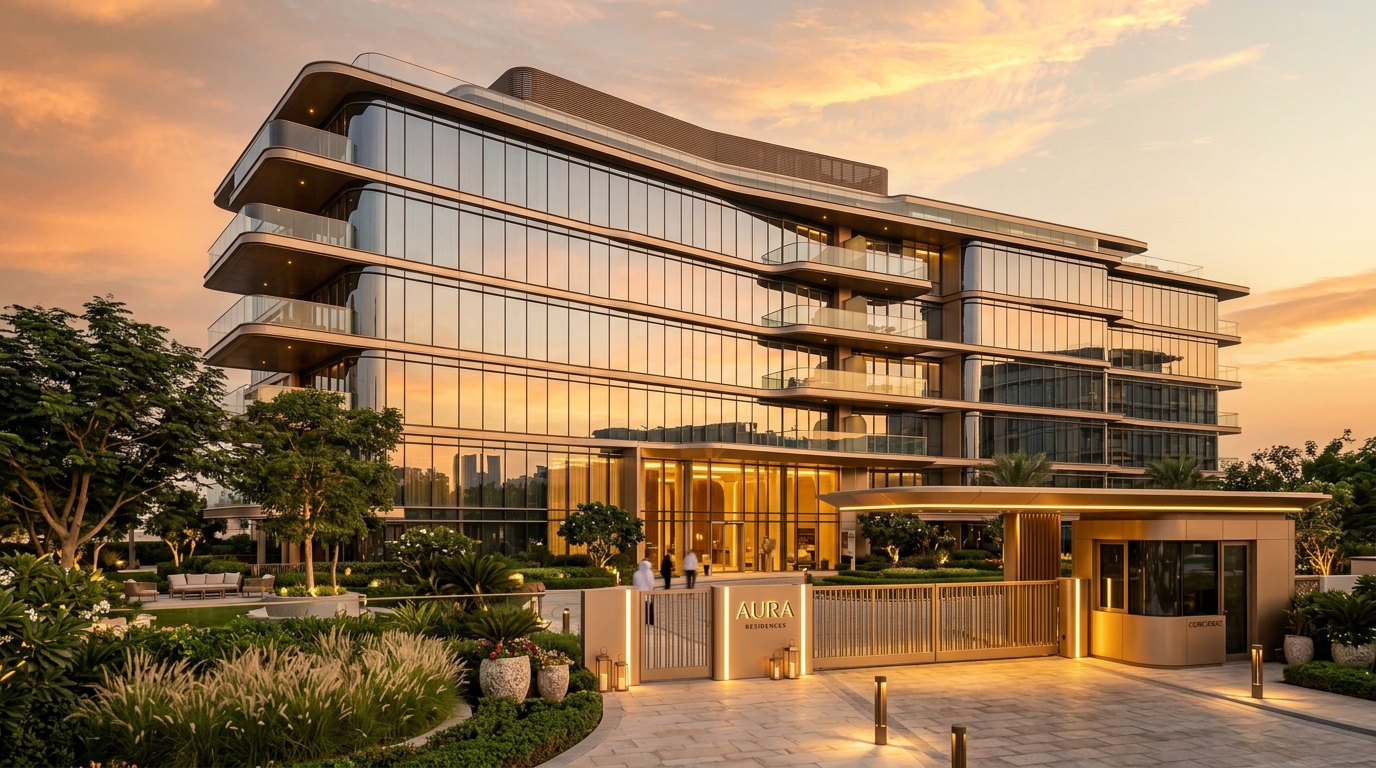Gated Complex Entrance & Security Desk