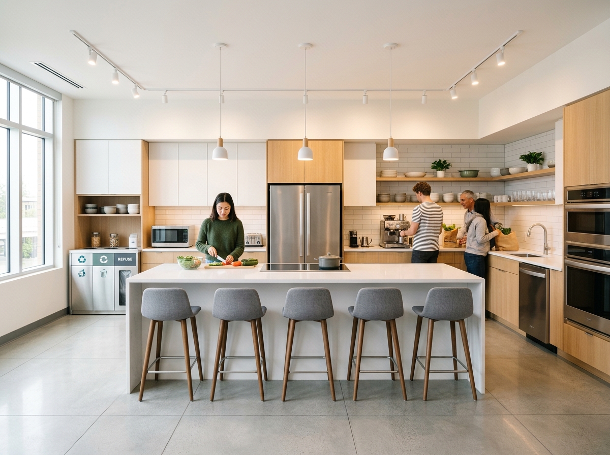 24/7 Self cooking kitchen at Aeronest Girls PG